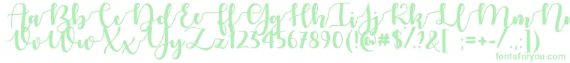 AutumnInNovemberOtf Font – Green Fonts on White Background