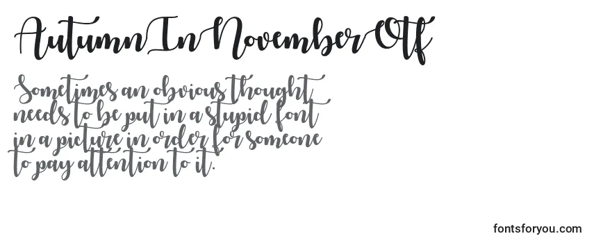 AutumnInNovemberOtf-fontti