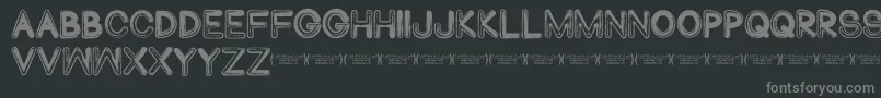 Abduco Font – Gray Fonts on Black Background