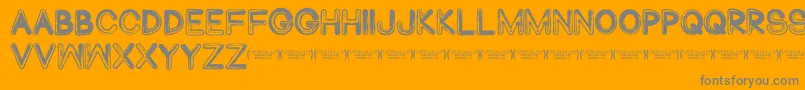 Abduco Font – Gray Fonts on Orange Background