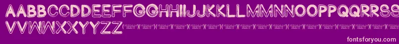 Abduco Font – Pink Fonts on Purple Background