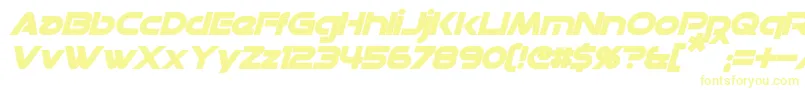 DatacronBoldItalic Font – Yellow Fonts