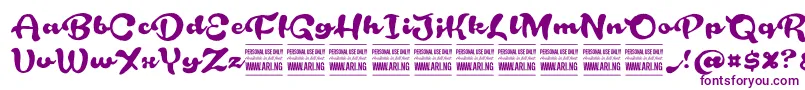 RoughrakooninPersonal Font – Purple Fonts