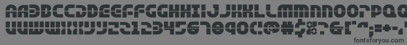 フォントRebelcommandexpand – 黒い文字の灰色の背景