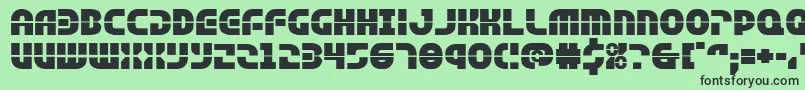 fuente Rebelcommandexpand – Fuentes Negras Sobre Fondo Verde