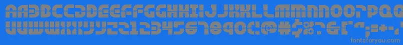 Rebelcommandexpand Font – Gray Fonts on Blue Background