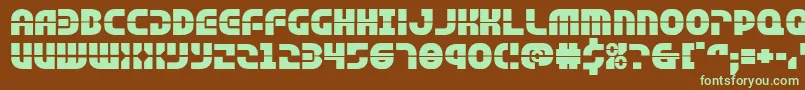 Шрифт Rebelcommandexpand – зелёные шрифты на коричневом фоне