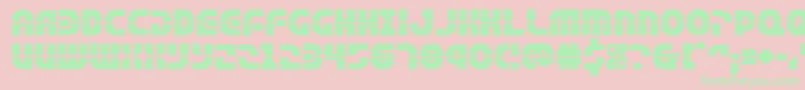 Rebelcommandexpand Font – Green Fonts on Pink Background