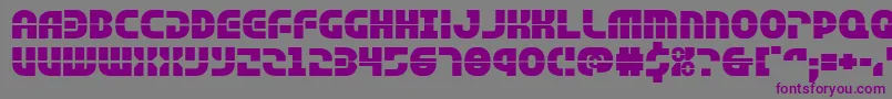 フォントRebelcommandexpand – 紫色のフォント、灰色の背景
