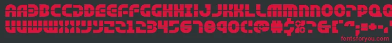 Rebelcommandexpand Font – Red Fonts on Black Background