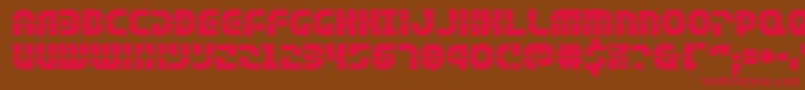Rebelcommandexpand Font – Red Fonts on Brown Background