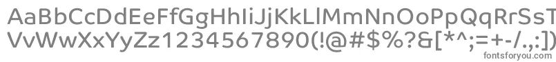 CoTextCorp-fontti – harmaat kirjasimet valkoisella taustalla