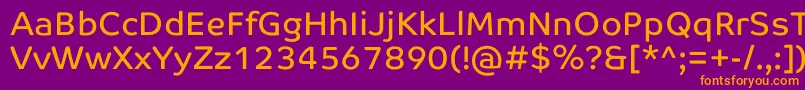 CoTextCorp Font – Orange Fonts on Purple Background