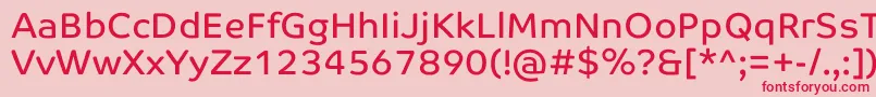 CoTextCorp Font – Red Fonts on Pink Background