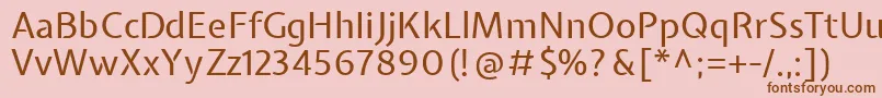 ExpletussansRegular Font – Brown Fonts on Pink Background