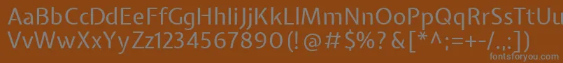 Шрифт ExpletussansRegular – серые шрифты на коричневом фоне