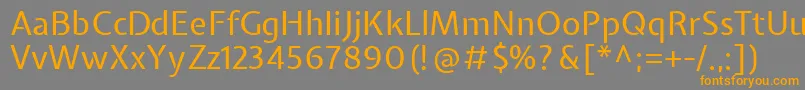 ExpletussansRegular Font – Orange Fonts on Gray Background