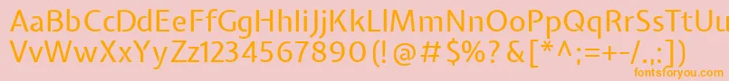 ExpletussansRegular Font – Orange Fonts on Pink Background