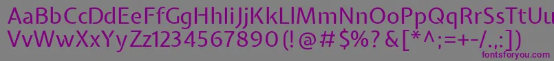 Шрифт ExpletussansRegular – фиолетовые шрифты на сером фоне