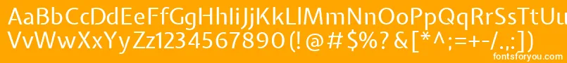 ExpletussansRegular Font – White Fonts on Orange Background