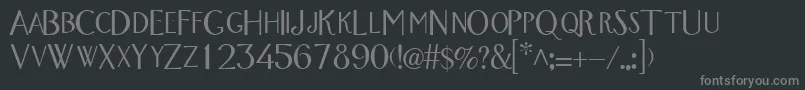 En savoir plus sur la police WandroscapssskRegular Police WandroscapssskRegular – polices grises sur fond noir