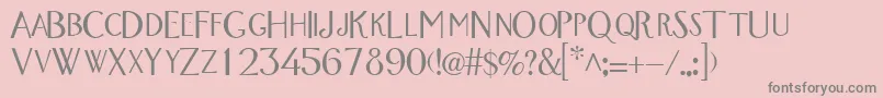 WandroscapssskRegular Font – Gray Fonts on Pink Background