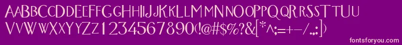 WandroscapssskRegular Font – Pink Fonts on Purple Background