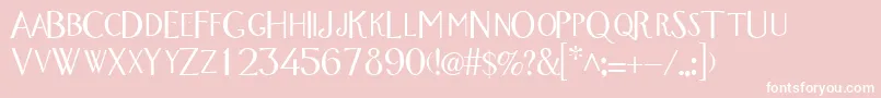 WandroscapssskRegular Font – White Fonts on Pink Background