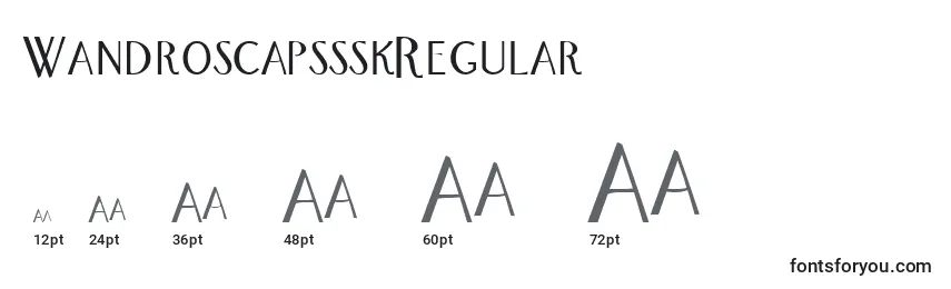 WandroscapssskRegular Font Sizes