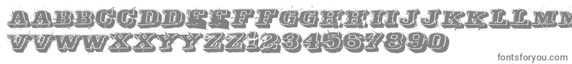 Depraved-Schriftart – Graue Schriften auf weißem Hintergrund