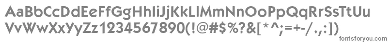 Шрифт KoblenzDemi – серые шрифты на белом фоне