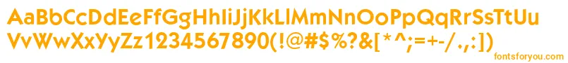 KoblenzDemi Font – Orange Fonts on White Background