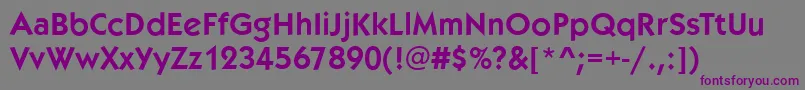 KoblenzDemi Font – Purple Fonts on Gray Background