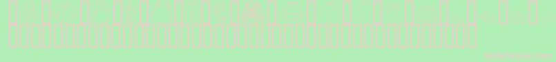 GeClothing Font – Pink Fonts on Green Background