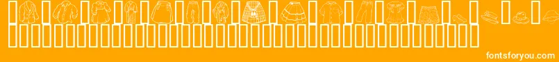 fuente GeClothing – Fuentes Blancas Sobre Fondo Naranja
