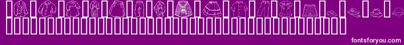 GeClothing Font – White Fonts on Purple Background