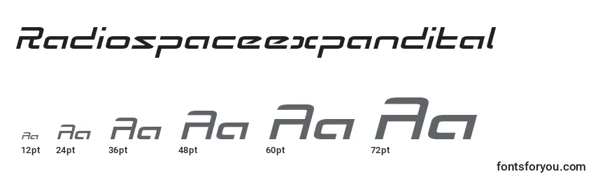 Radiospaceexpandital Font Sizes
