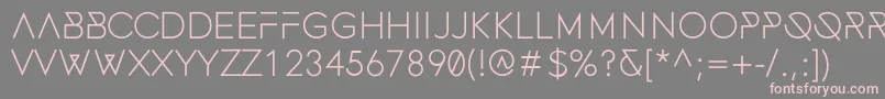 FonecianMedium Font – Pink Fonts on Gray Background