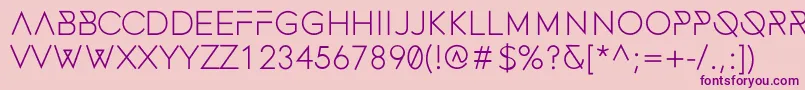FonecianMedium Font – Purple Fonts on Pink Background