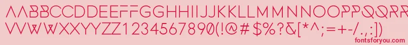 FonecianMedium Font – Red Fonts on Pink Background