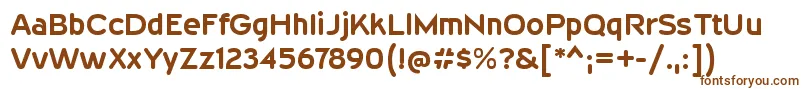 Шрифт WevlirgBold – коричневые шрифты на белом фоне