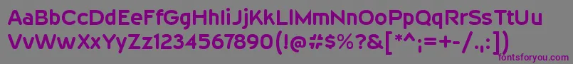 WevlirgBold Font – Purple Fonts on Gray Background