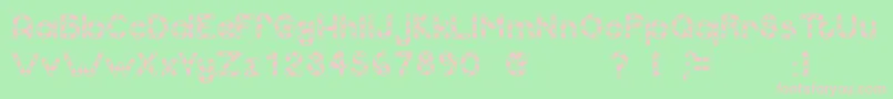 Candcu Font – Pink Fonts on Green Background