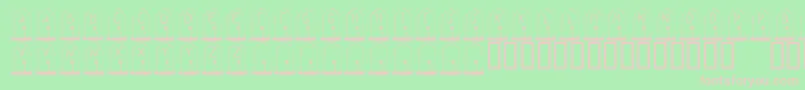 KrGravestone Font – Pink Fonts on Green Background