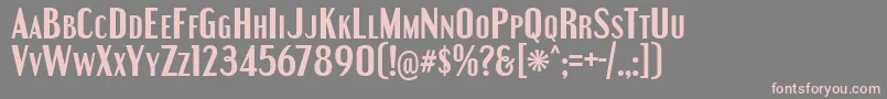 EngebrechtreBd Font – Pink Fonts on Gray Background