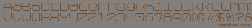 Kimonog Font – Brown Fonts on Gray Background