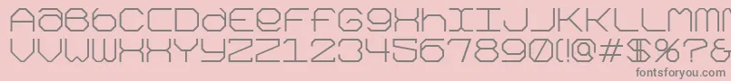Kimonog Font – Gray Fonts on Pink Background