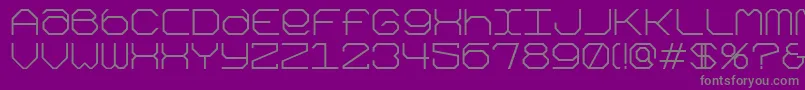 Kimonog Font – Gray Fonts on Purple Background