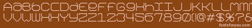 Kimonog Font – Pink Fonts on Brown Background