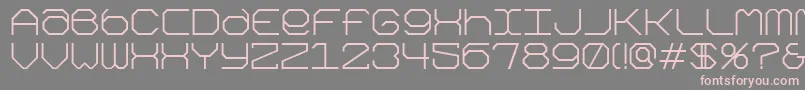 Kimonog Font – Pink Fonts on Gray Background